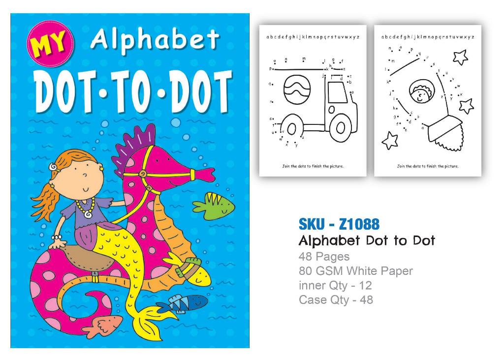 My Alphabet Dot to Dot Coloring Book - Click Image to Close