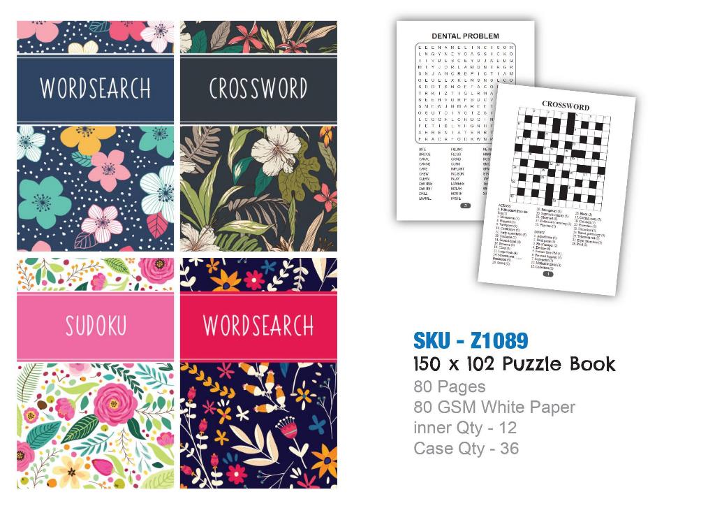 A6 Crossword / Sudoku / Wordsearch Books ( Zero VAT ) - Click Image to Close