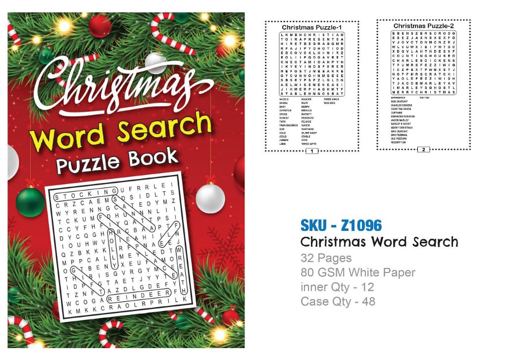 Xmas Word Search Book (ZERO VAT) - Click Image to Close