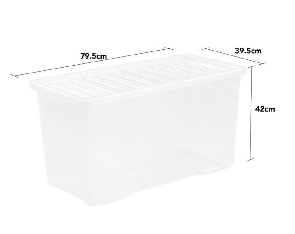 Wham Crystal 110L Box And Lid - Click Image to Close